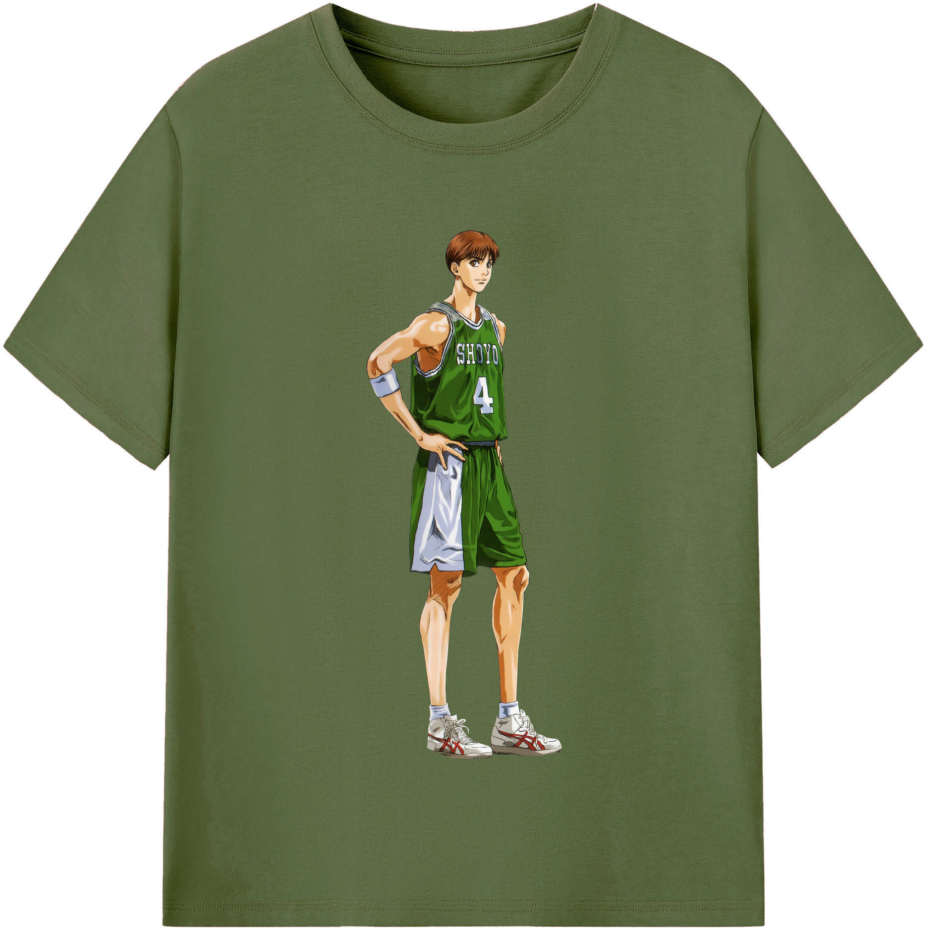 SLAM DUNK／スラムダンク 綿100％半袖Tシャツ（フロントプリント）